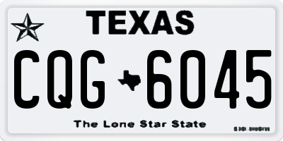 TX license plate CQG6045