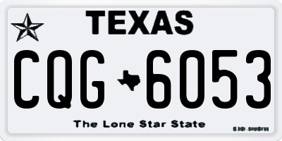 TX license plate CQG6053
