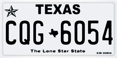 TX license plate CQG6054