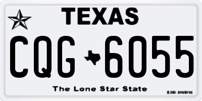 TX license plate CQG6055