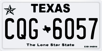 TX license plate CQG6057