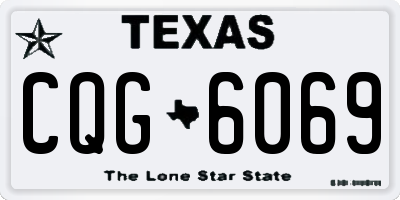 TX license plate CQG6069