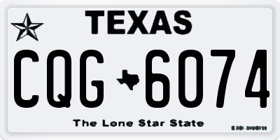 TX license plate CQG6074