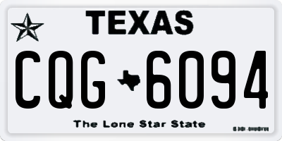 TX license plate CQG6094