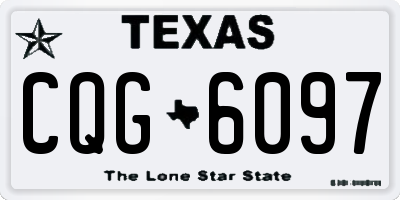 TX license plate CQG6097