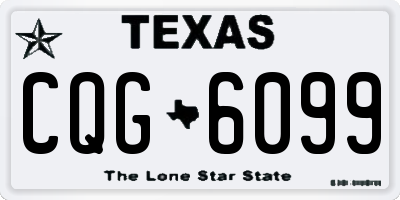 TX license plate CQG6099