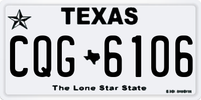 TX license plate CQG6106