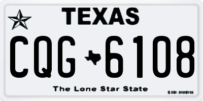 TX license plate CQG6108
