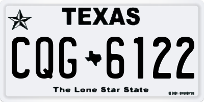 TX license plate CQG6122