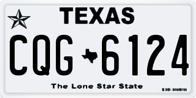 TX license plate CQG6124