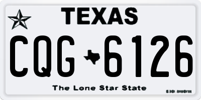 TX license plate CQG6126