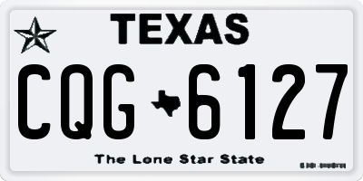 TX license plate CQG6127