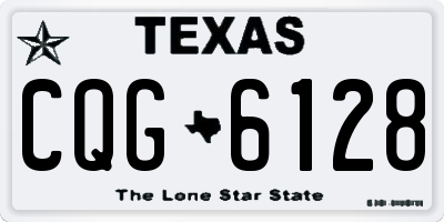 TX license plate CQG6128