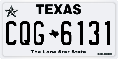 TX license plate CQG6131