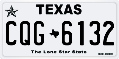 TX license plate CQG6132