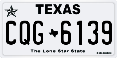 TX license plate CQG6139