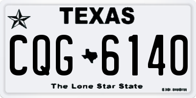 TX license plate CQG6140