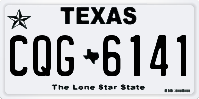 TX license plate CQG6141