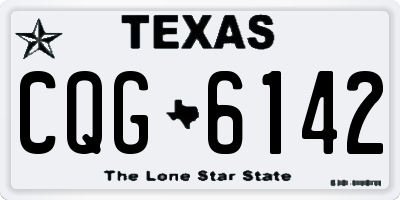TX license plate CQG6142