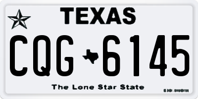 TX license plate CQG6145