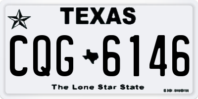 TX license plate CQG6146