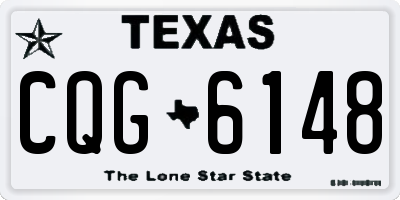 TX license plate CQG6148