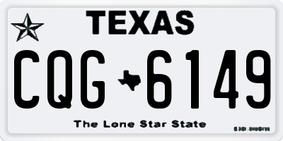 TX license plate CQG6149