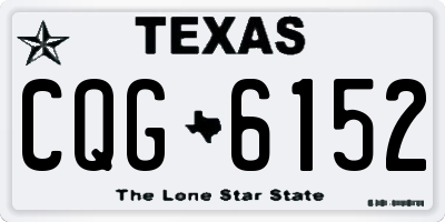 TX license plate CQG6152