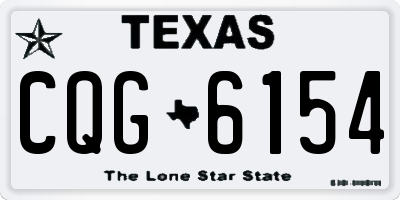 TX license plate CQG6154