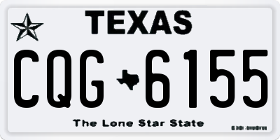 TX license plate CQG6155