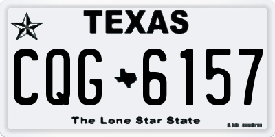 TX license plate CQG6157