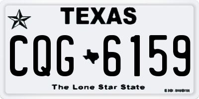 TX license plate CQG6159