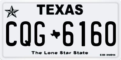 TX license plate CQG6160