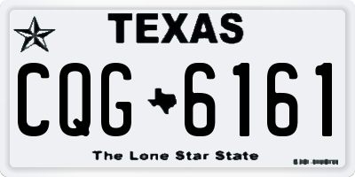 TX license plate CQG6161