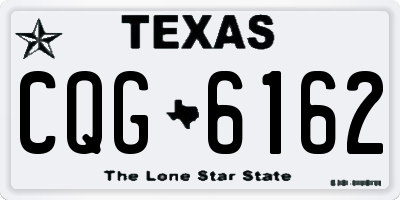 TX license plate CQG6162