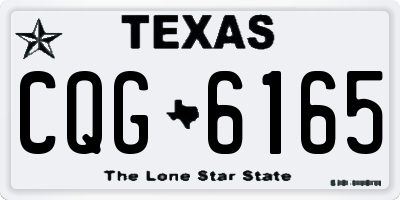 TX license plate CQG6165