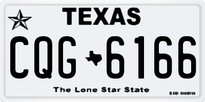 TX license plate CQG6166