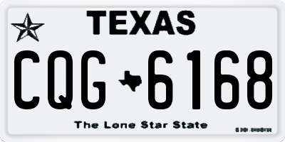 TX license plate CQG6168