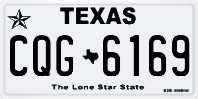 TX license plate CQG6169