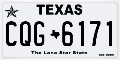 TX license plate CQG6171