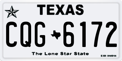 TX license plate CQG6172