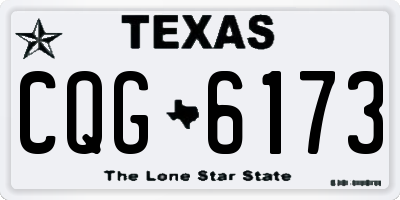 TX license plate CQG6173