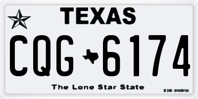 TX license plate CQG6174