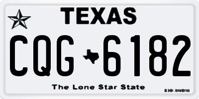 TX license plate CQG6182