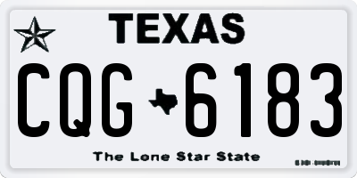 TX license plate CQG6183