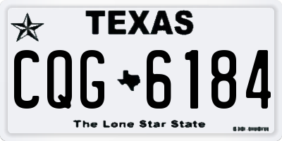 TX license plate CQG6184