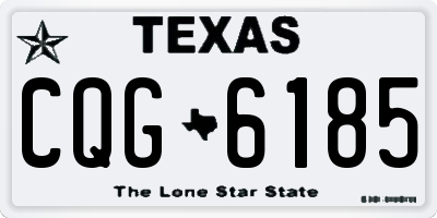 TX license plate CQG6185