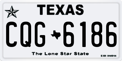 TX license plate CQG6186