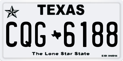 TX license plate CQG6188