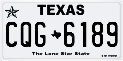TX license plate CQG6189